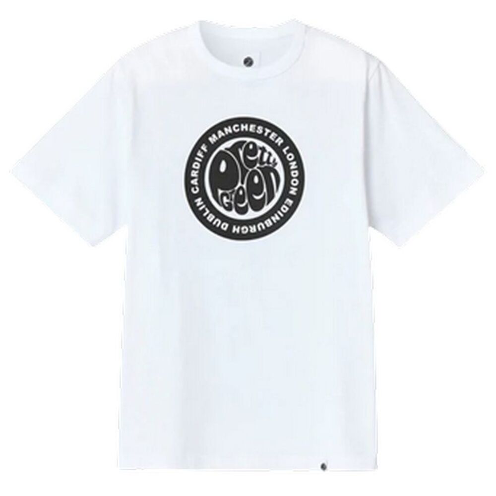 Pretty Green Mens Tour Logo T-Shirt / White